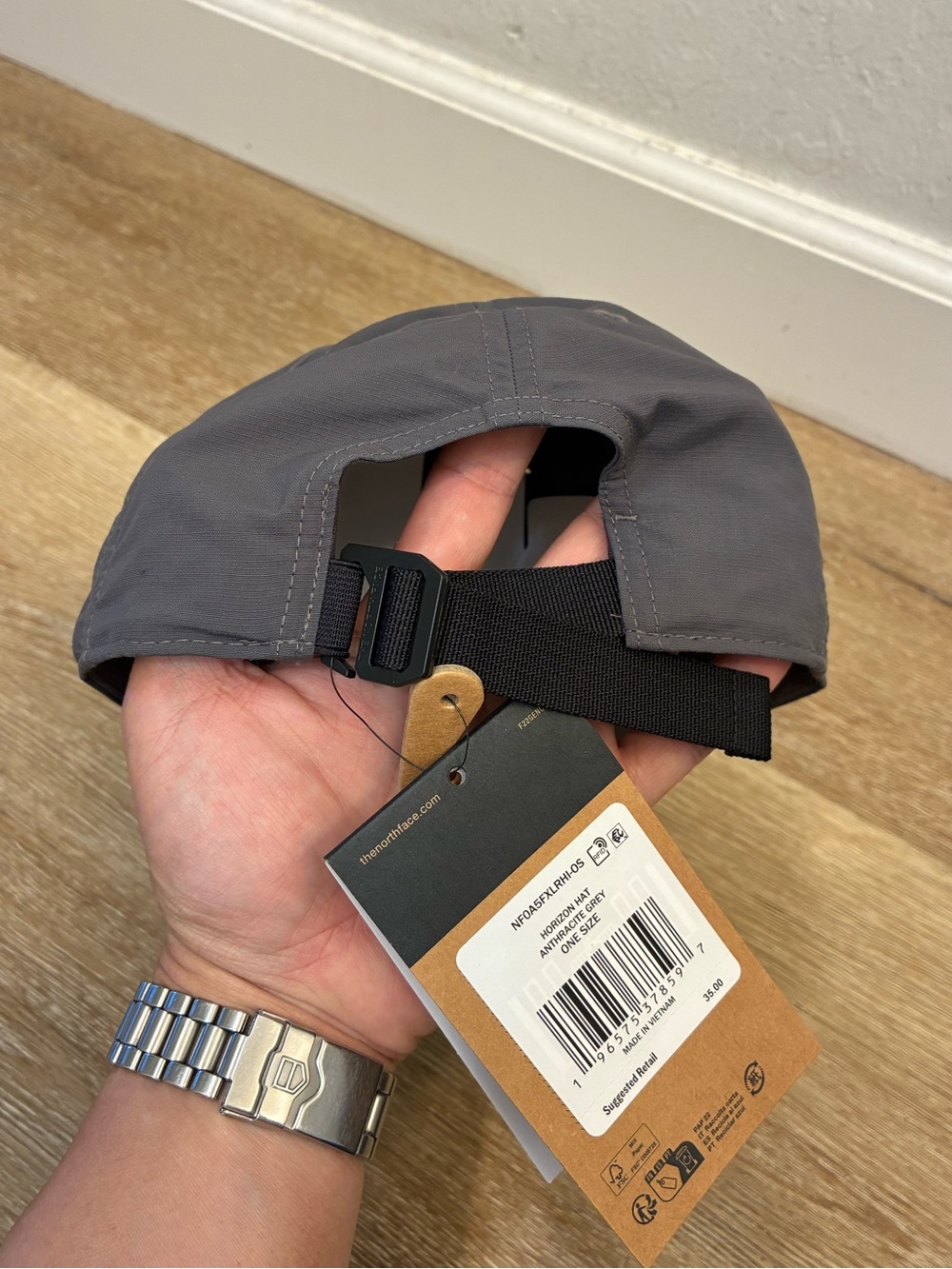 The North Face Horizon Gray Hat Classic Fit Design Unisex 100% Authentic (New) - Picture 4 of 12